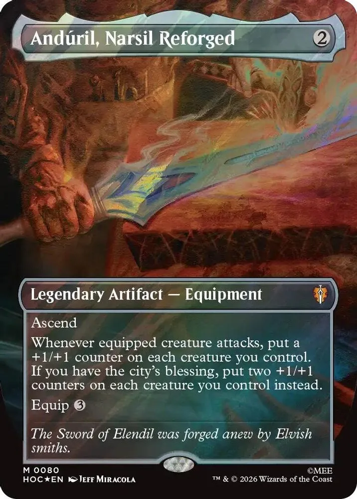 Anduril, Narsil Reforged (Borderless · Surge Foil)