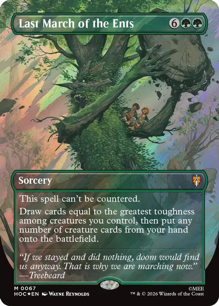 Last March of the Ents (Borderless · Surge Foil)