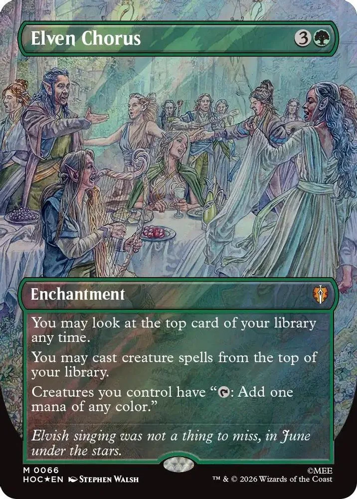 Elven Chorus (Borderless · Surge Foil)