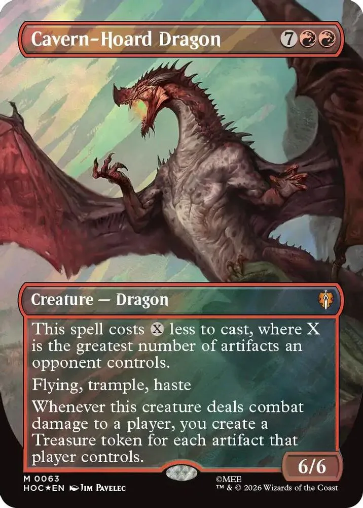 Cavern-Hoard Dragon (Borderless · Surge Foil)