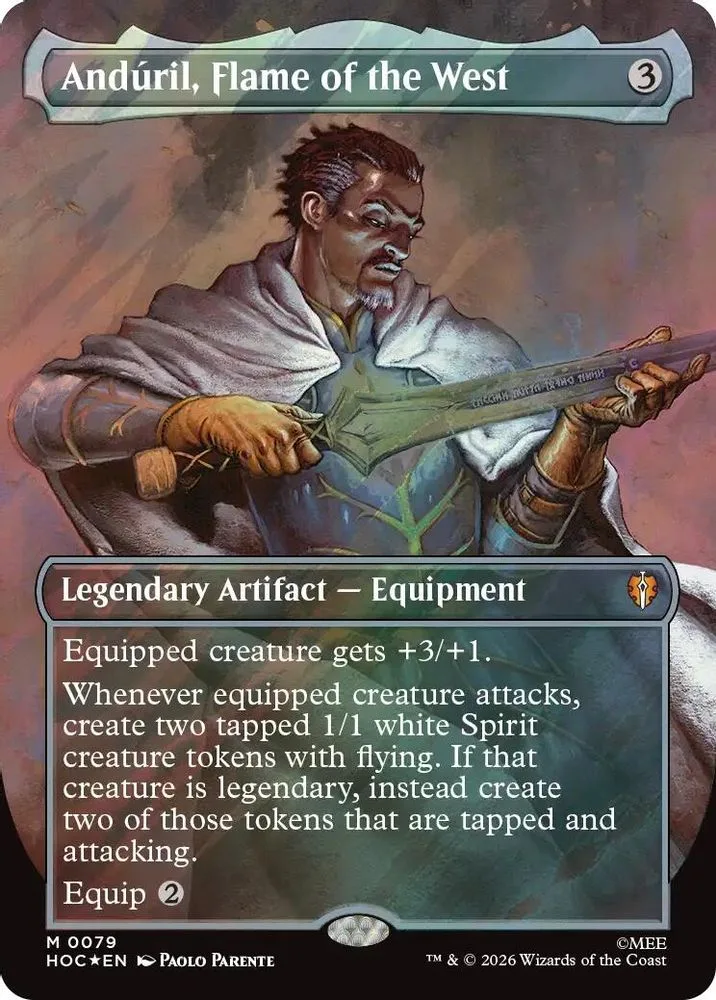 Anduril, Flame of the West (Borderless · Surge Foil)