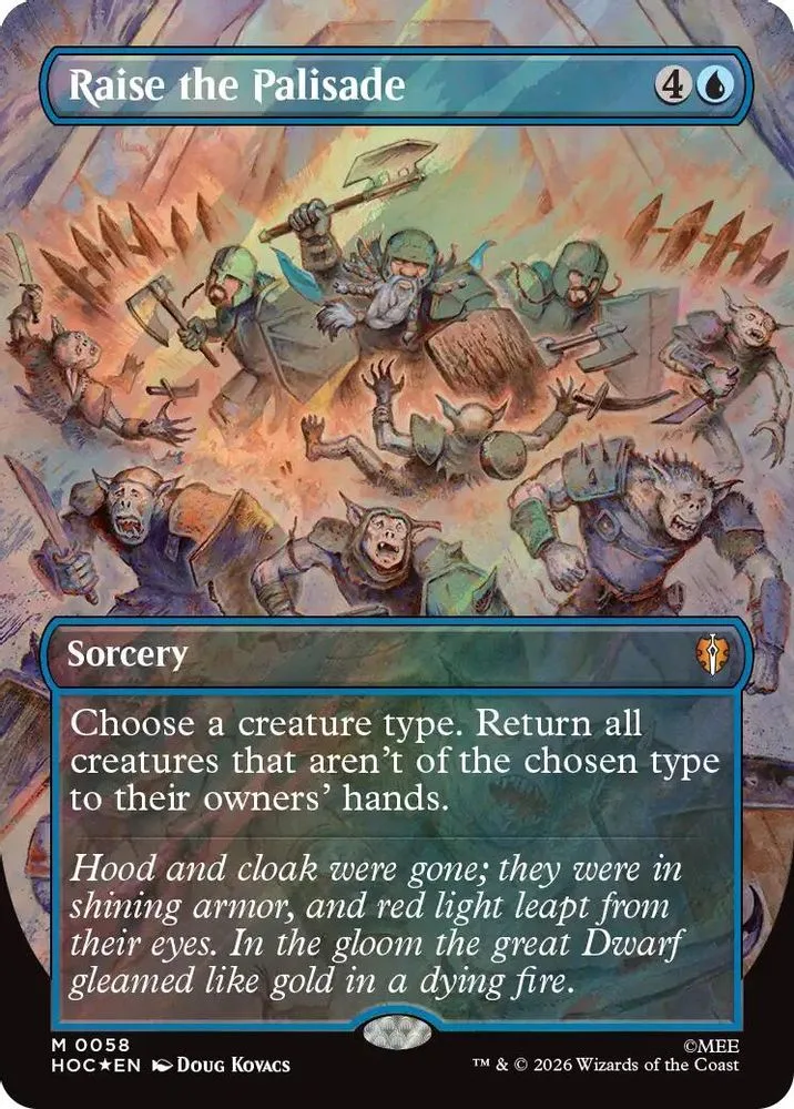 Raise the Palisade (Borderless · Surge Foil)