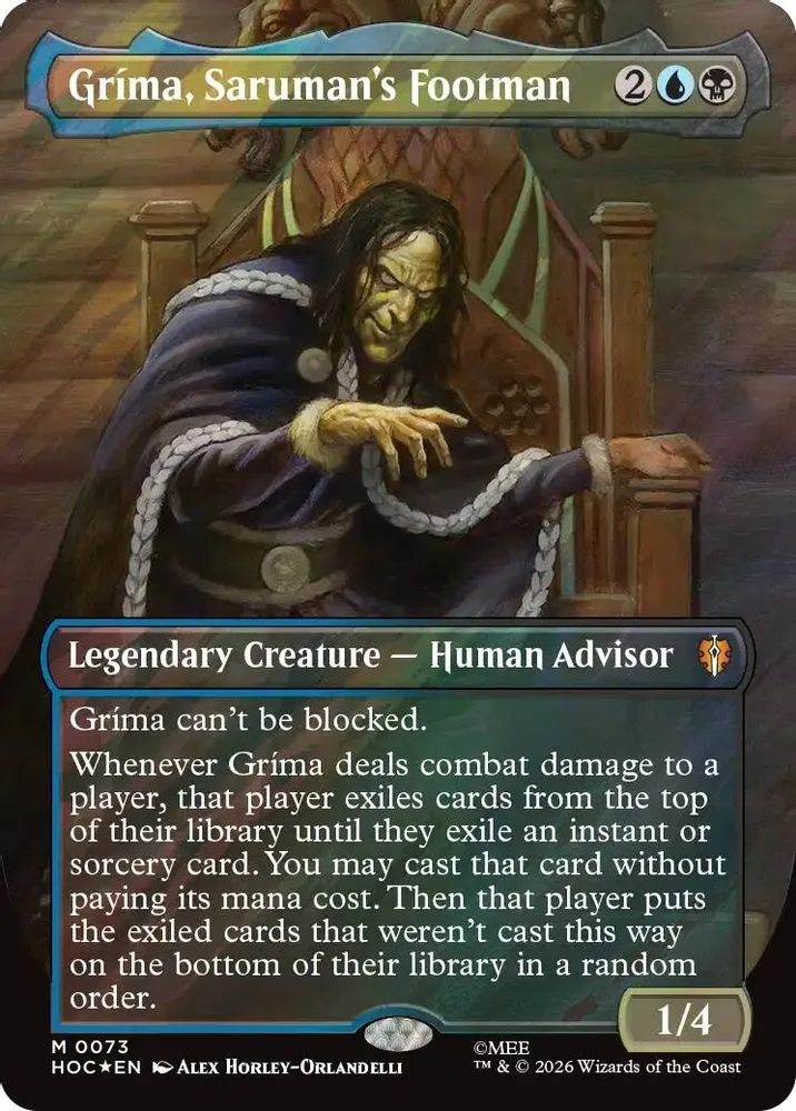 Grima, Saruman's Footman (Borderless · Surge Foil)