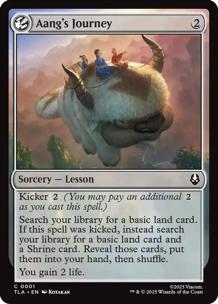 Aang Theme Card