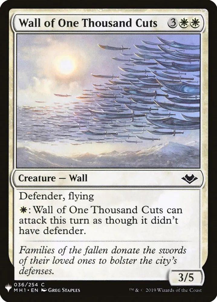 Wall of One Thousand Cuts (Wall of One Thousand Cuts)