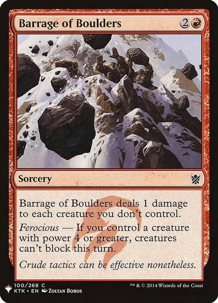 Barrage of Boulders (Barrage of Boulders)