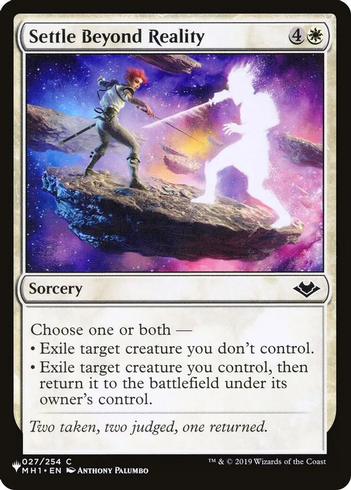 Settle Beyond Reality (Settle Beyond Reality)