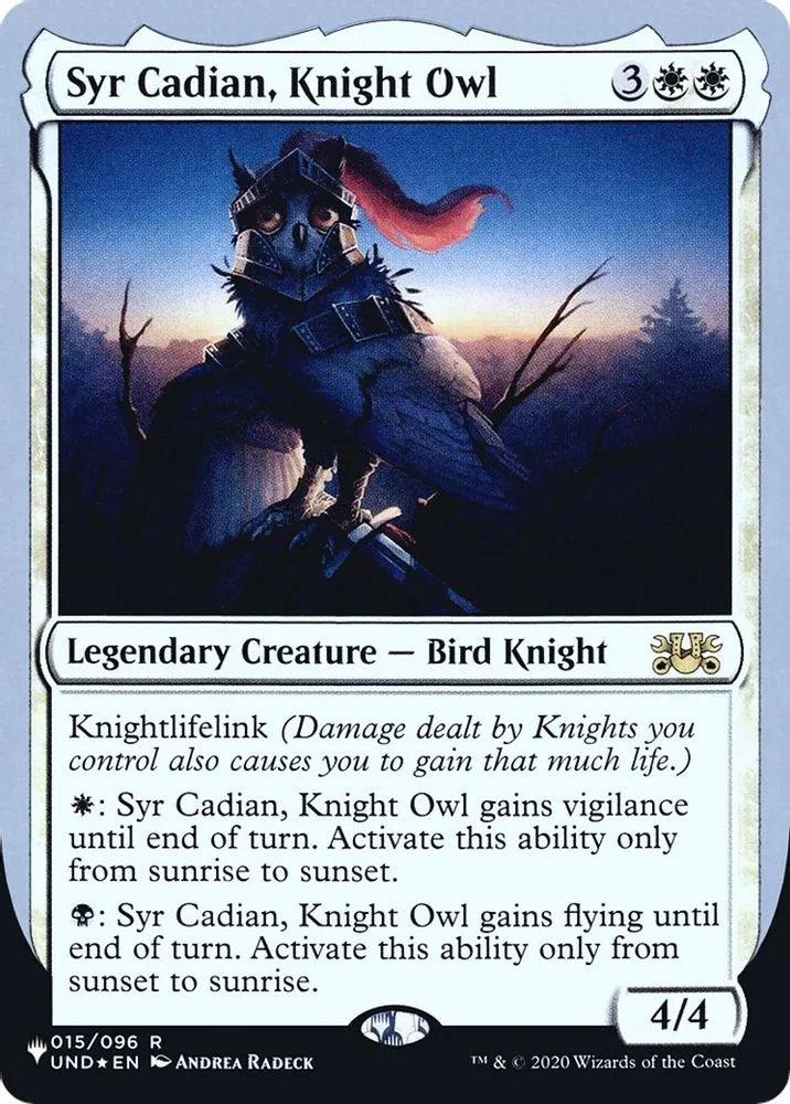 Syr Cadian, Knight Owl (Syr Cadian, Knight Owl)