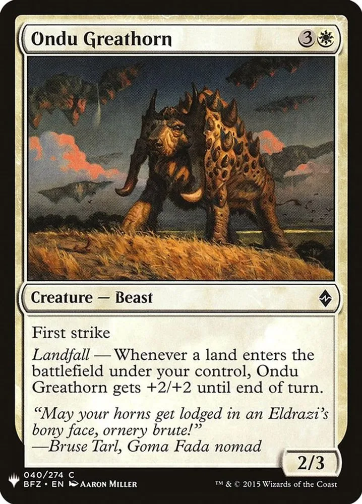 Ondu Greathorn (Ondu Greathorn)