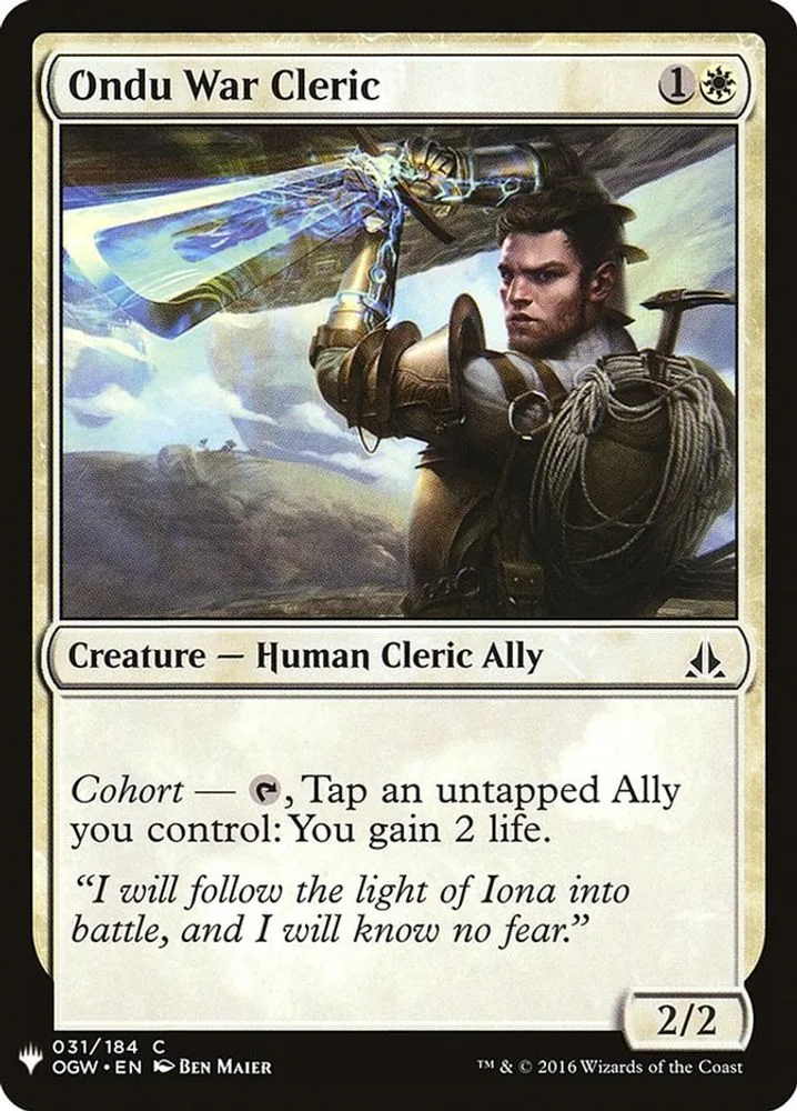 Ondu War Cleric (Ondu War Cleric)