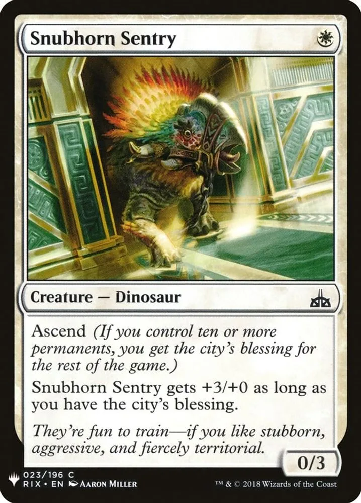 Snubhorn Sentry (Snubhorn Sentry)