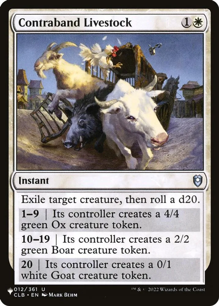 Contraband Livestock (Contraband Livestock)