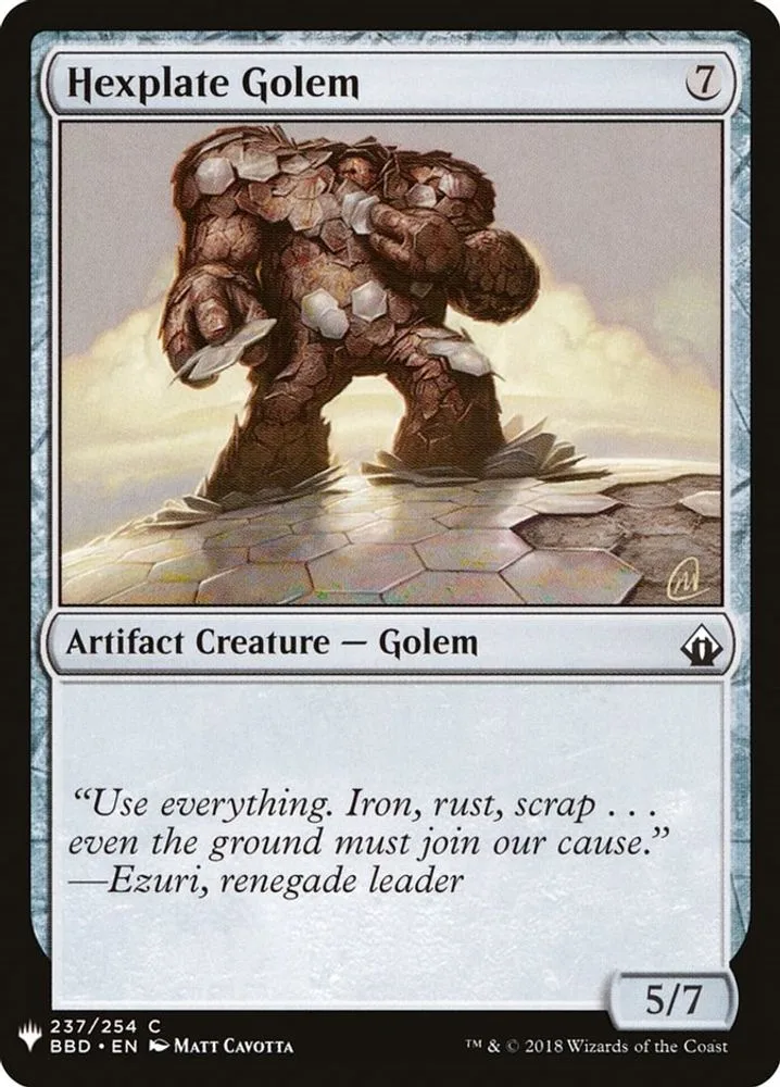 Hexplate Golem (Hexplate Golem)