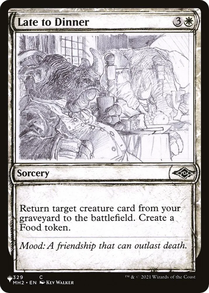 Late to Dinner (Showcase)
