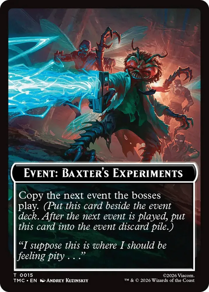 Event: Baxter's Experiments