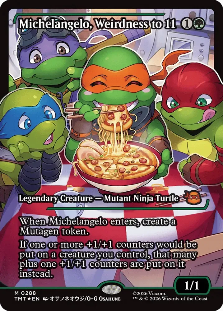 Michelangelo, Weirdness to 11