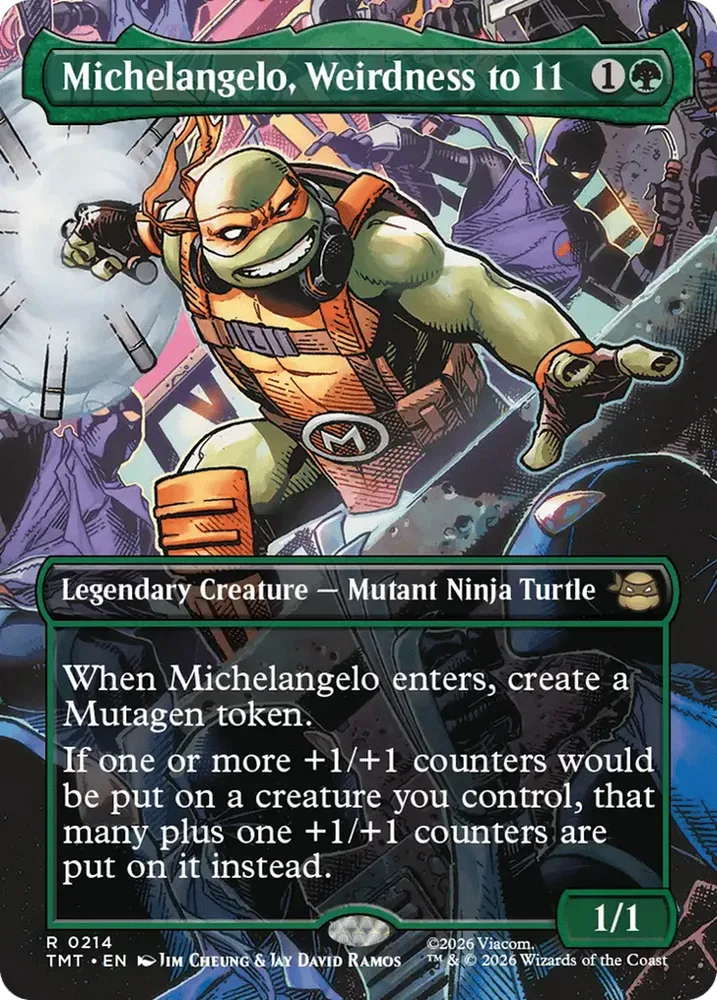 Michelangelo, Weirdness to 11