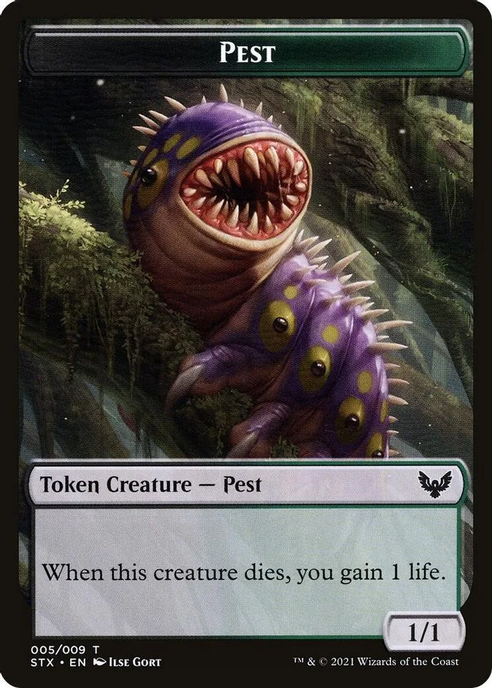 Pest // Blood (017) Double-Sided Token (Challenger 2022)