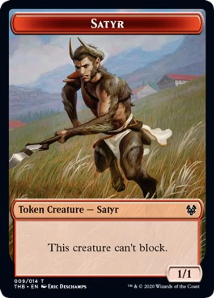 Satyr // Goblin Construct Double-sided Token (Challenger 2021)