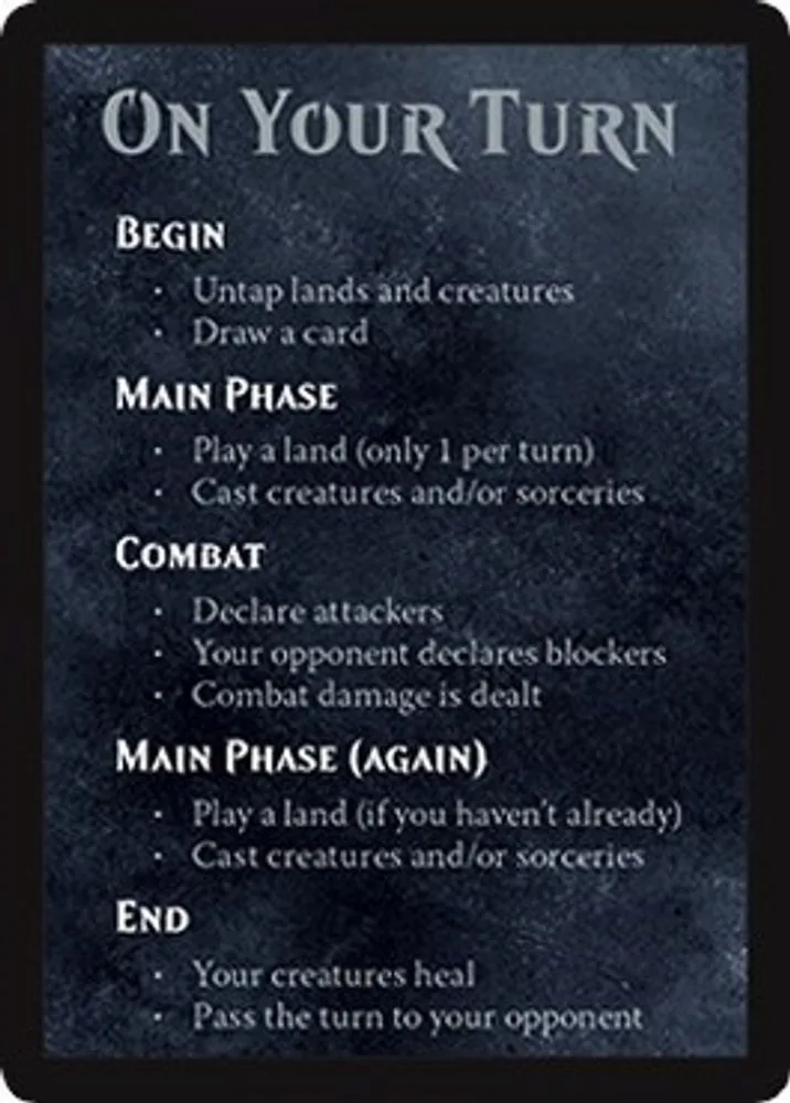 Rules Card (Spellslinger - Golgari)