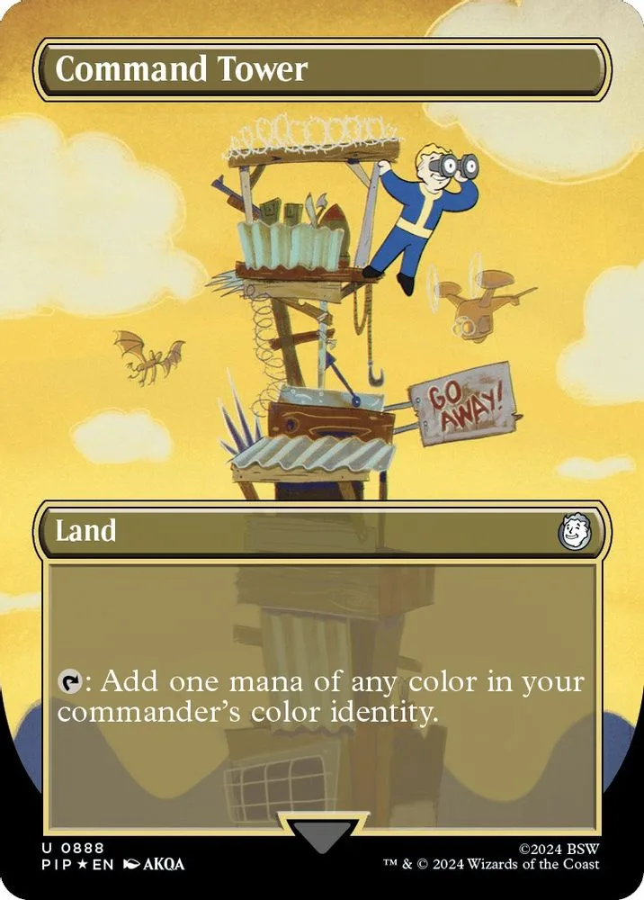 Command Tower (Borderless · Surge Foil)