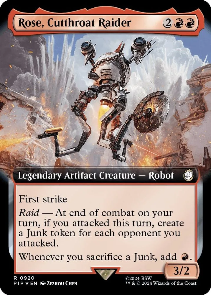 Rose, Cutthroat Raider (Extended Art · Surge Foil)