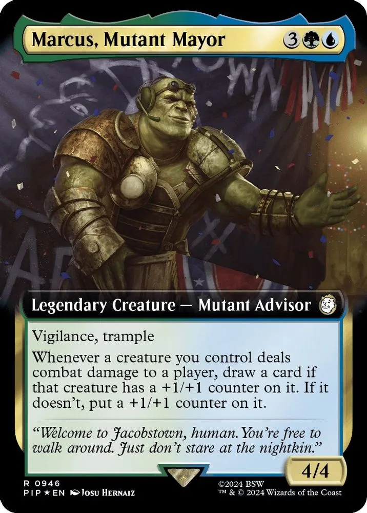Marcus, Mutant Mayor (Extended Art · Surge Foil)