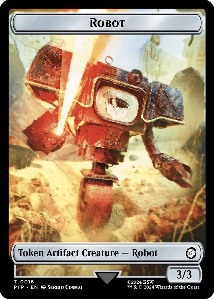 Robot // Food (0014) Double-Sided Token