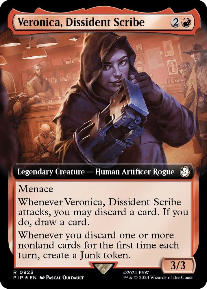 Veronica, Dissident Scribe (Extended Art · Surge Foil)
