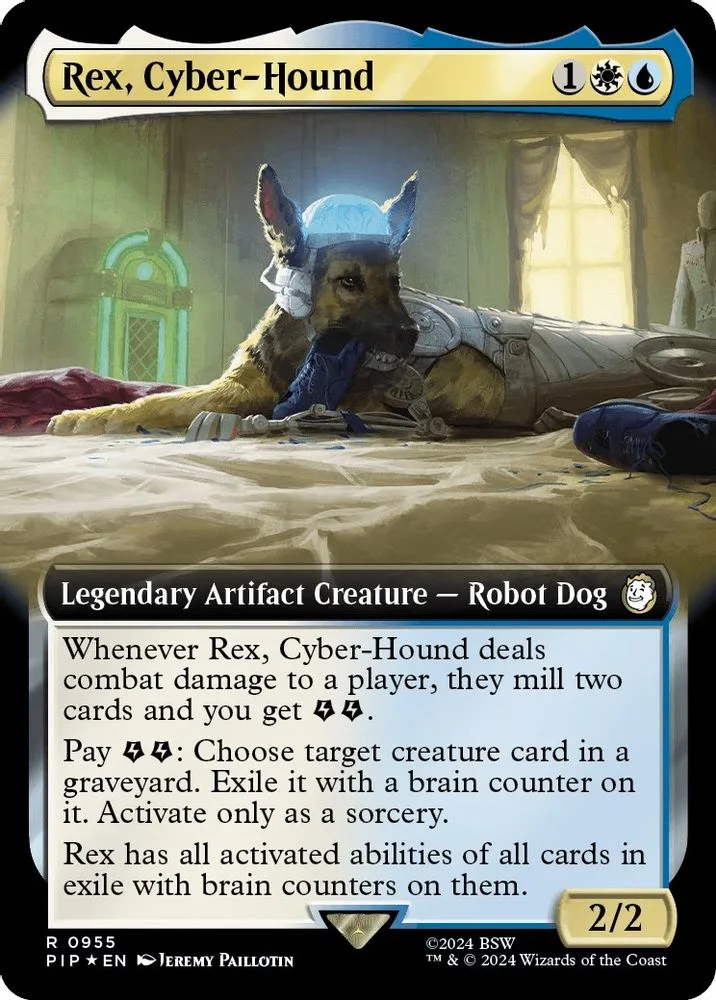 Rex, Cyber-Hound (Extended Art · Surge Foil)