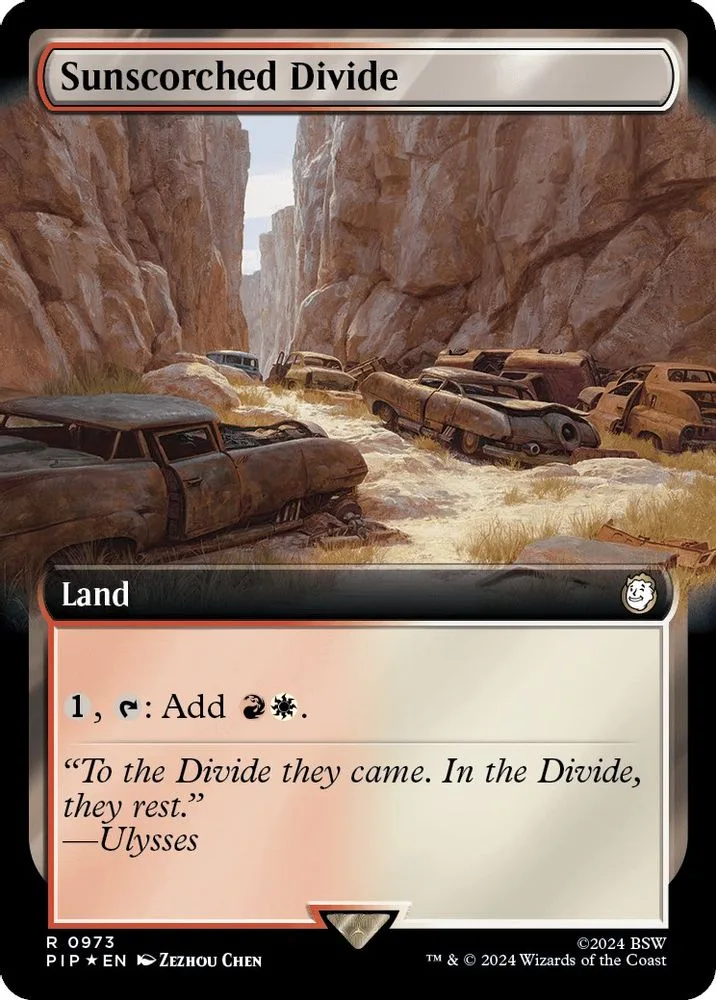 Sunscorched Divide (Extended Art · Surge Foil)