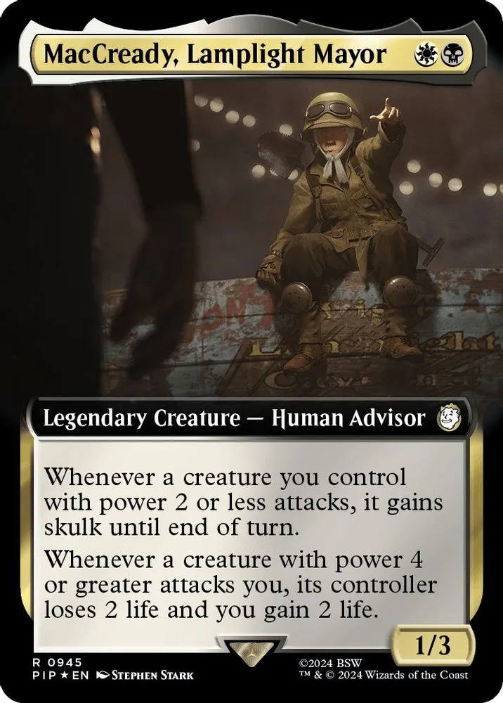 MacCready, Lamplight Mayor (Extended Art · Surge Foil)