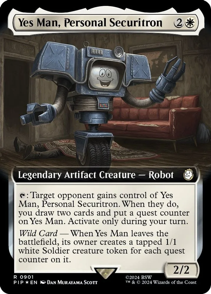 Yes Man, Personal Securitron (Extended Art · Surge Foil)