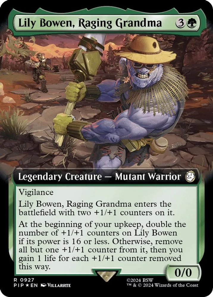 Lily Bowen, Raging Grandma (Extended Art · Surge Foil)