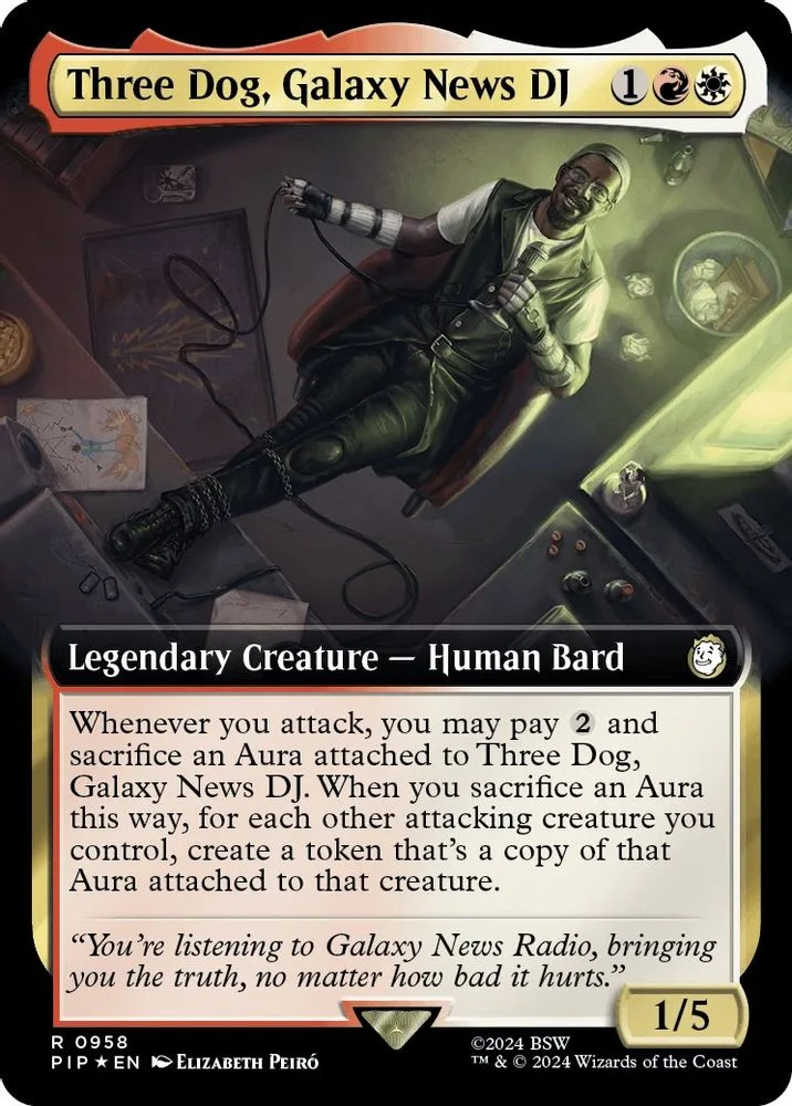 Three Dog, Galaxy News DJ (Extended Art · Surge Foil)