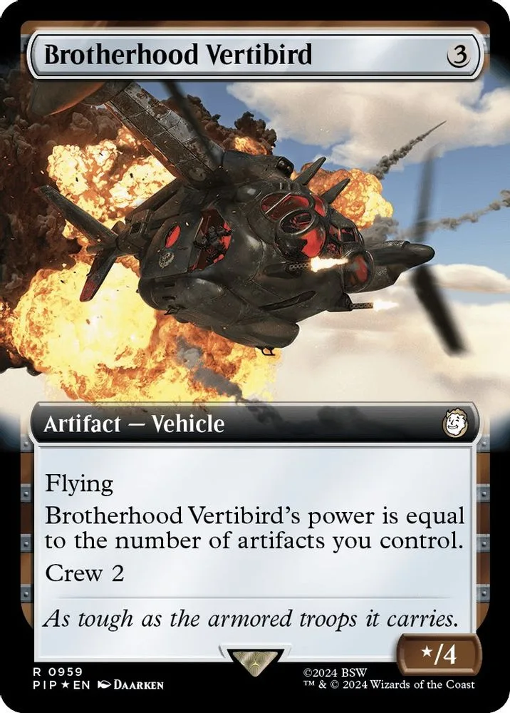 Brotherhood Vertibird (Extended Art · Surge Foil)