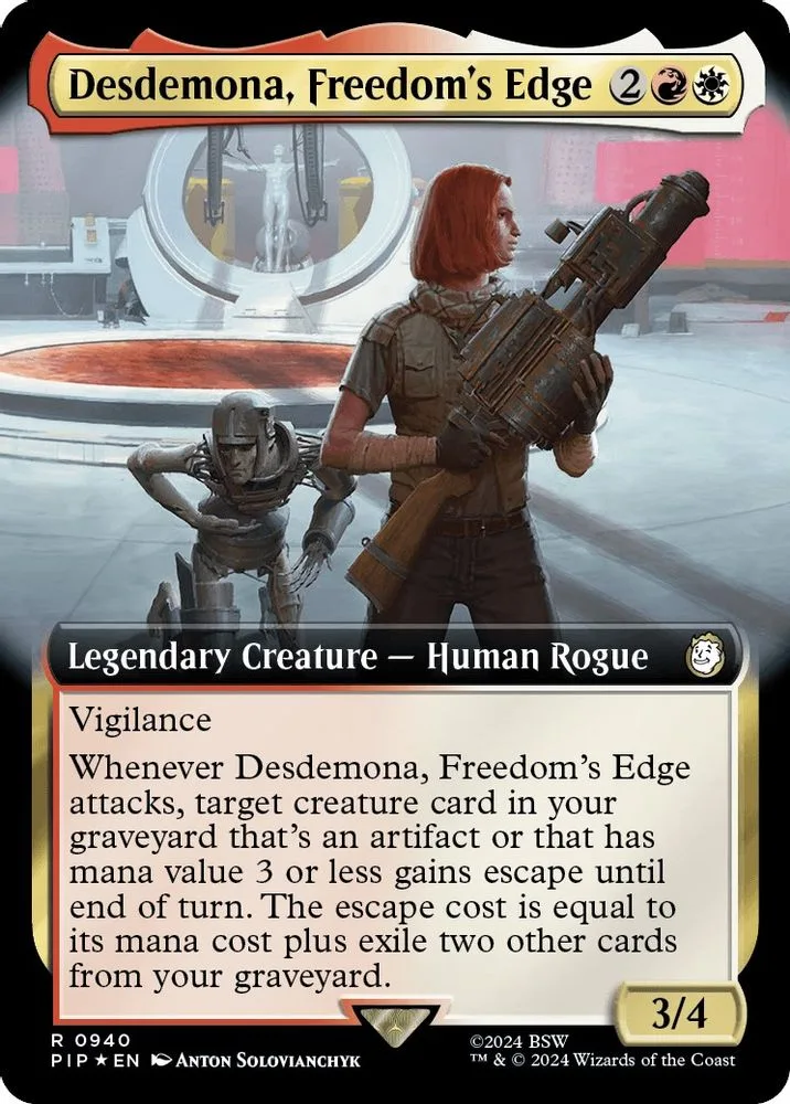 Desdemona, Freedom's Edge (Extended Art · Surge Foil)