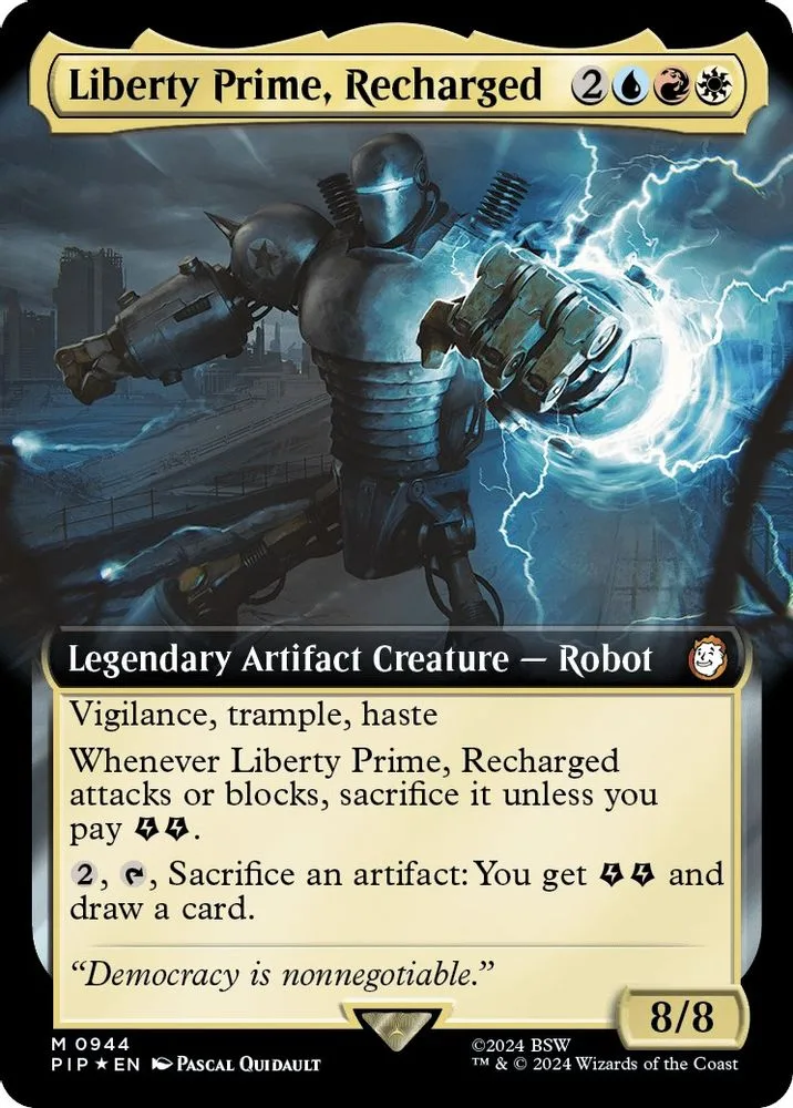 Liberty Prime, Recharged (Extended Art · Surge Foil)