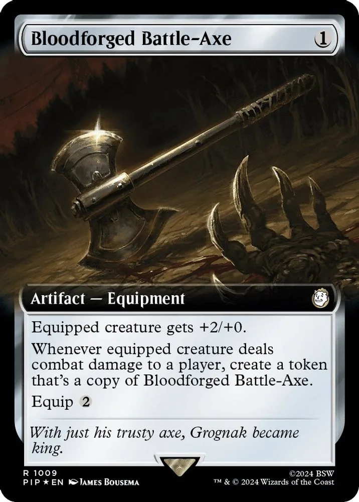 Bloodforged Battle-Axe (Extended Art · Surge Foil)