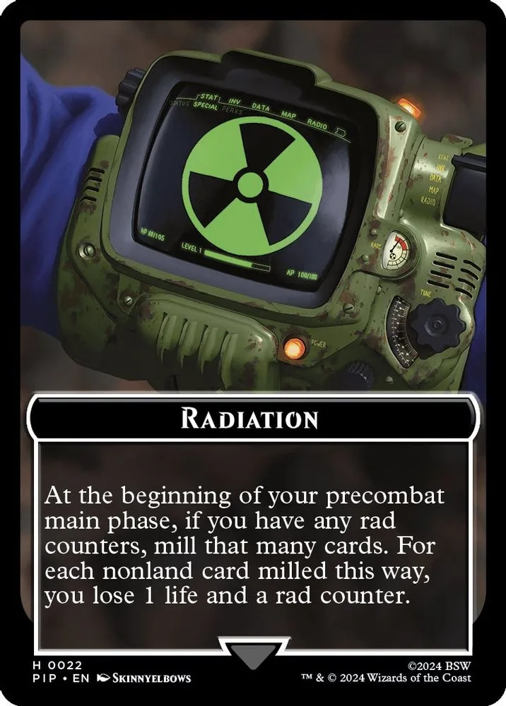 Radiation // Wasteland Survival Guide Double-Sided Token