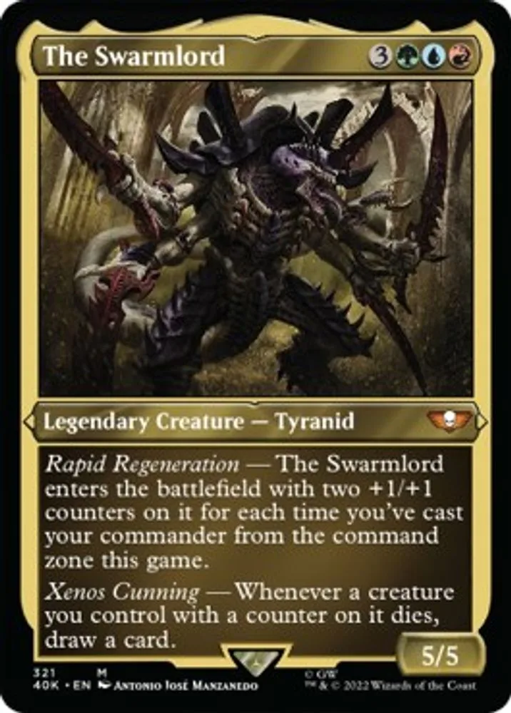 The Swarmlord (Display Commander) (Foil Etched) - Thick Stock