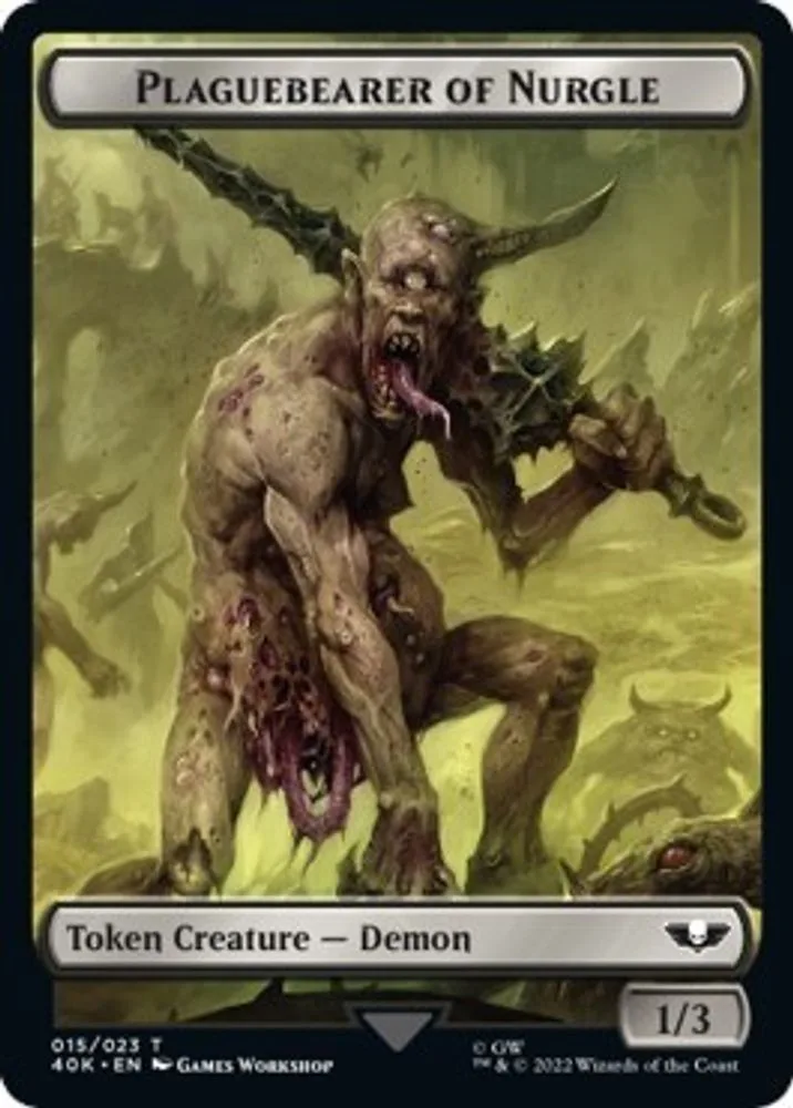 Plaguebearer of Nurgle // Spawn Double-Sided Token