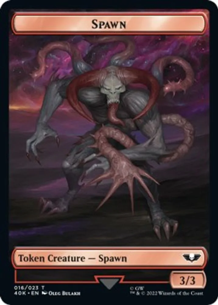 Spawn // Blue Horror Double-Sided Token