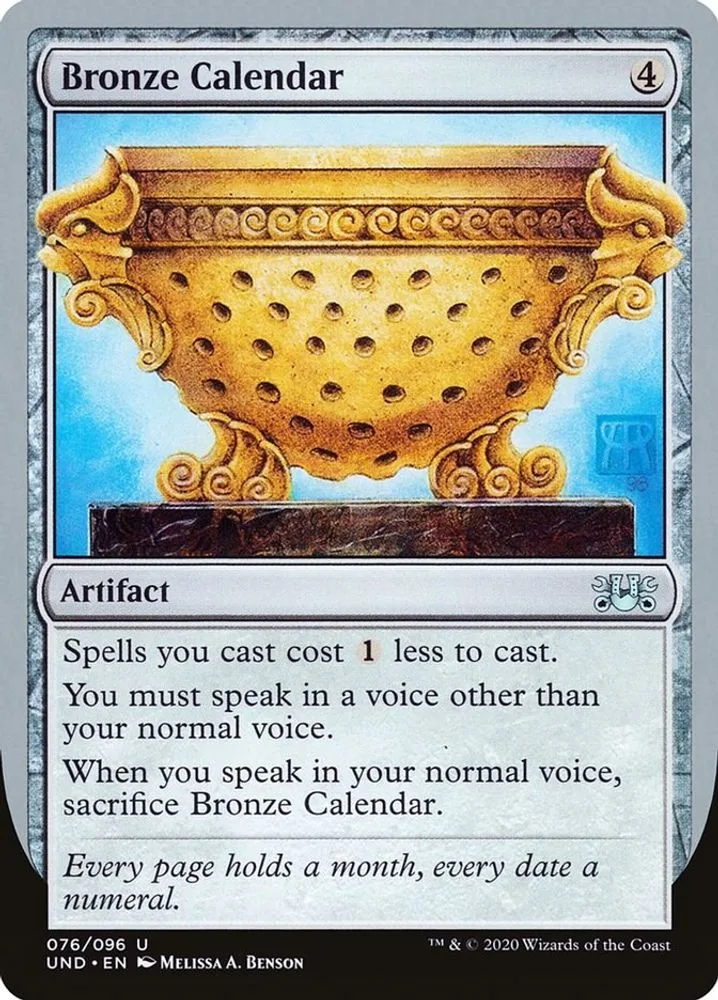 Bronze Calendar