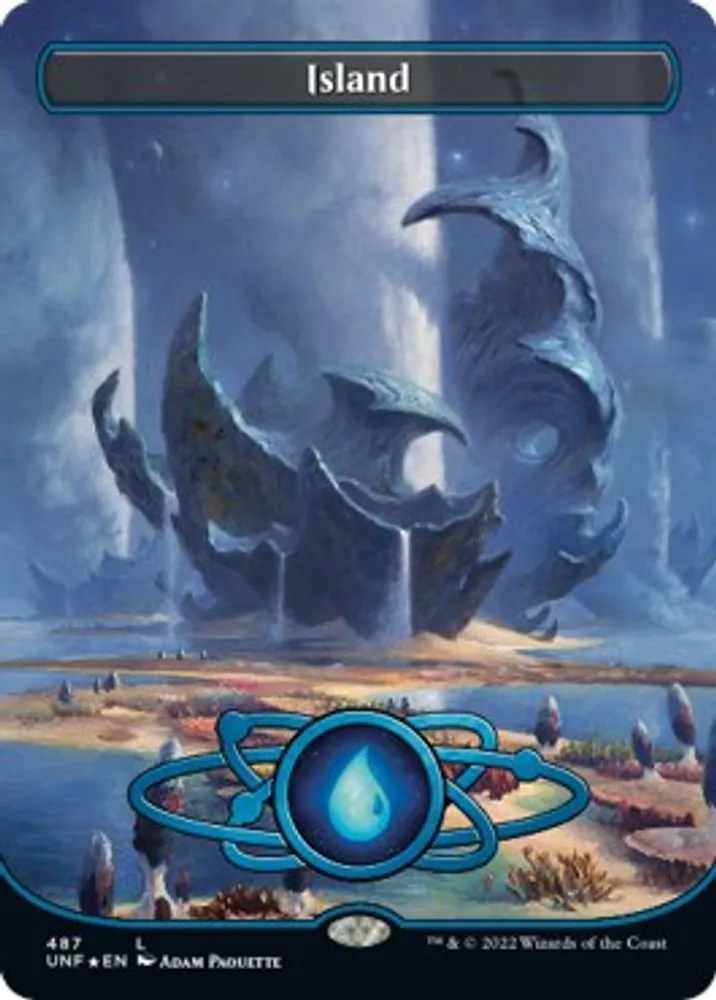 Island (487) (Borderless) (Galaxy Foil)