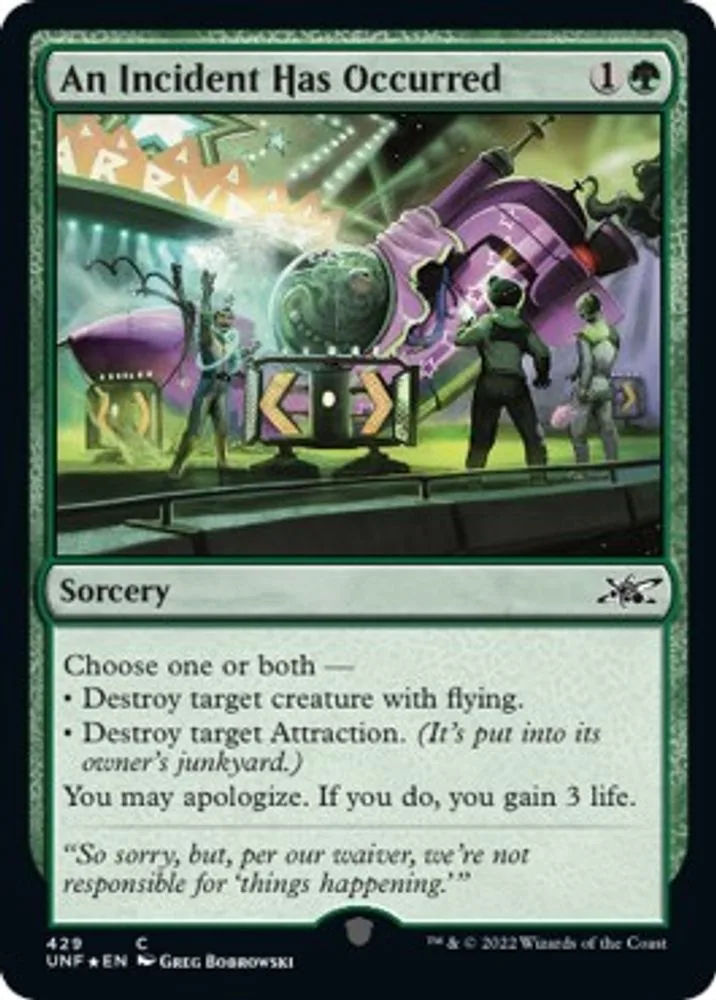An Incident Has Occurred (Galaxy Foil)