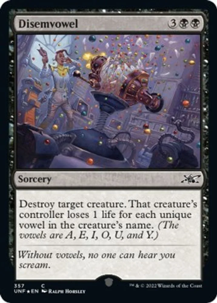 Disemvowel (Galaxy Foil)
