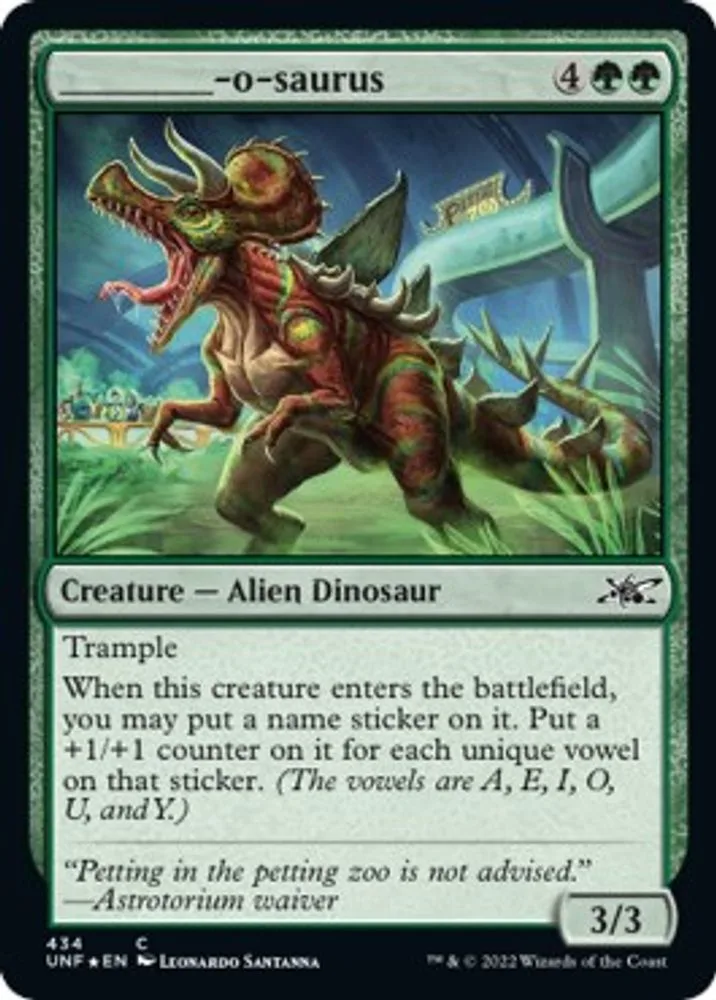 _______-o-saurus (Galaxy Foil)