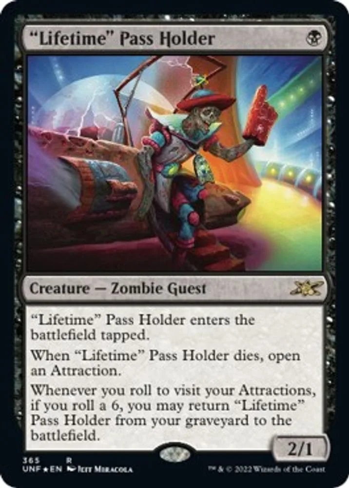 "Lifetime" Pass Holder (Galaxy Foil)