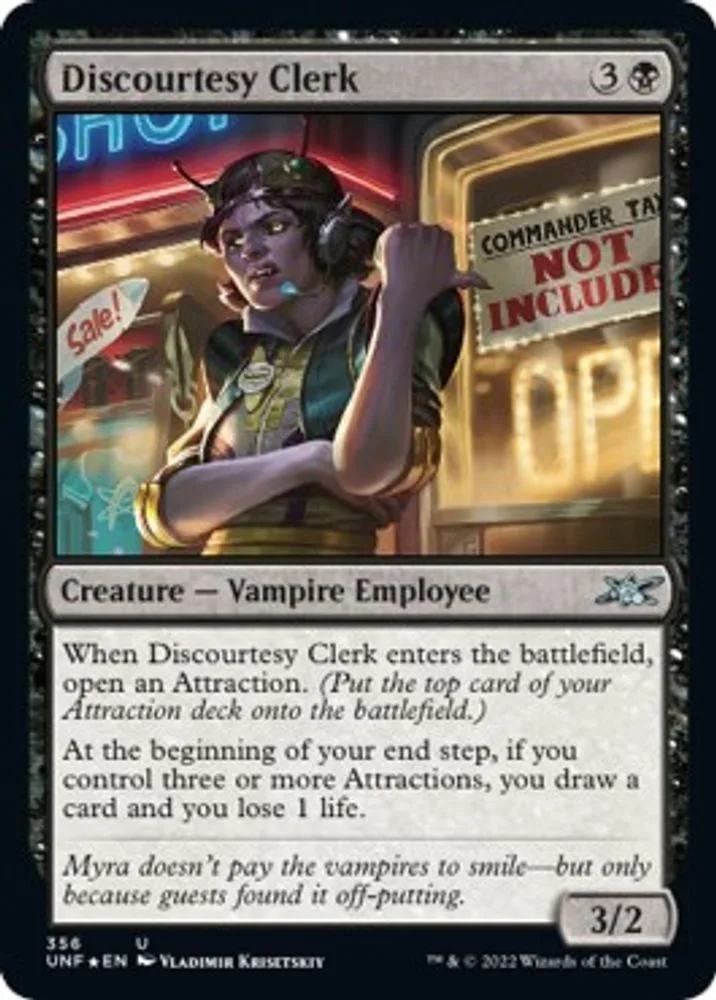 Discourtesy Clerk (Galaxy Foil)